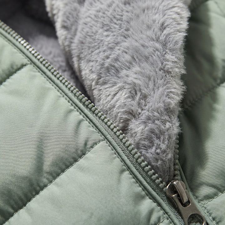 Frostvela - Quilted Hooded Mid-Length Winter Coat