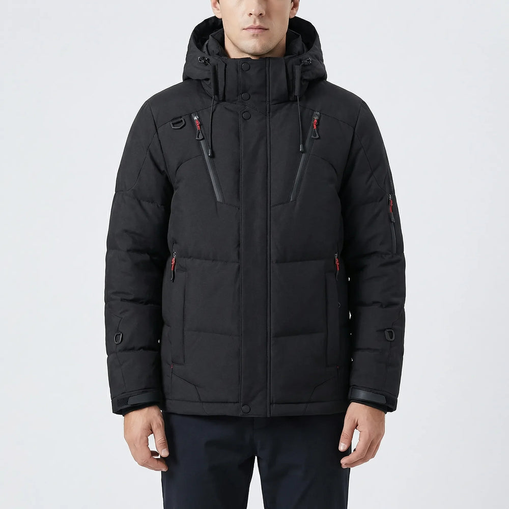 Frostven - Quilted Hooded Down Jacket For Men