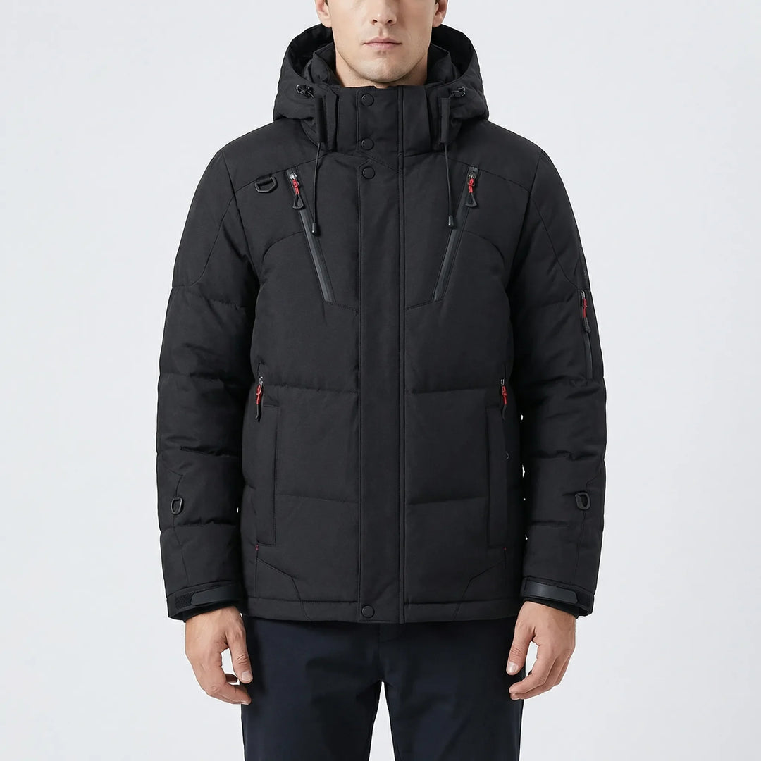 Frostven - Quilted Hooded Down Jacket For Men