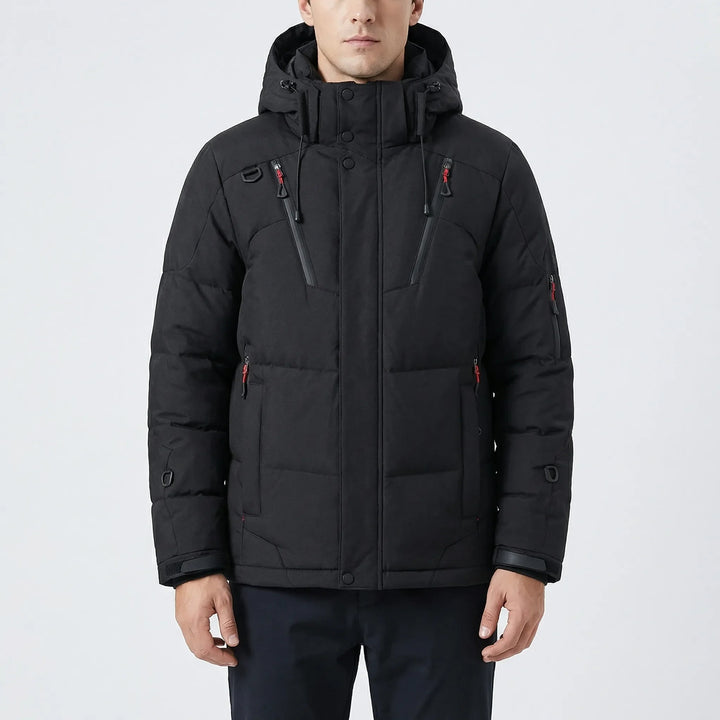 Frostven - Quilted Hooded Down Jacket For Men