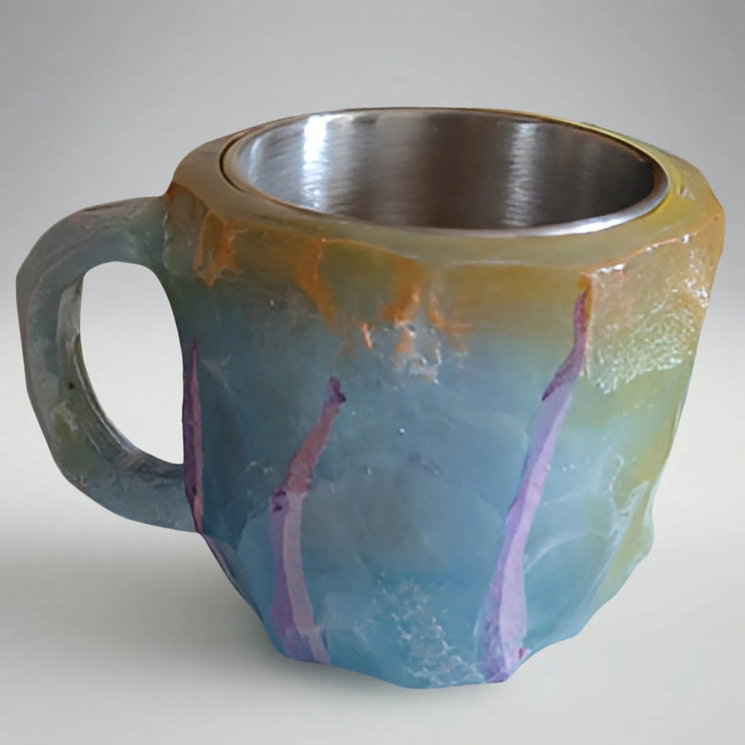 Gemlux - Faceted Gemstone-Style Coffee Mug