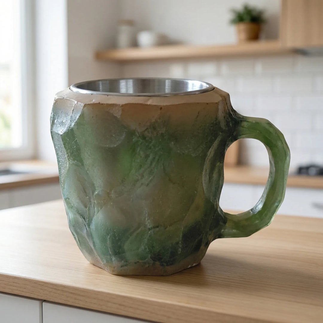 Gemlux - Faceted Gemstone-Style Coffee Mug
