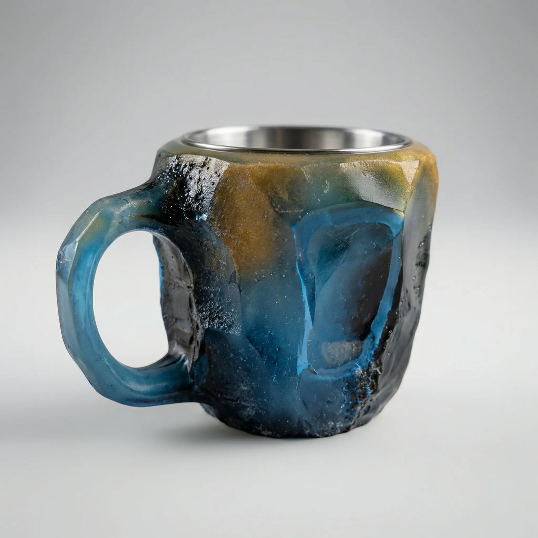 Gemlux - Faceted Gemstone-Style Coffee Mug