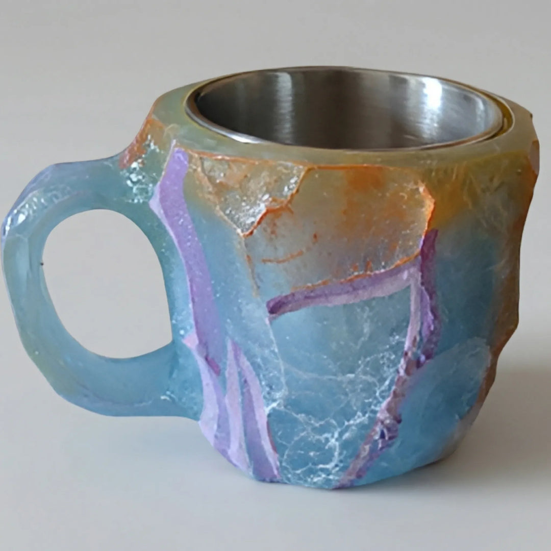Gemlux - Faceted Gemstone-Style Coffee Mug