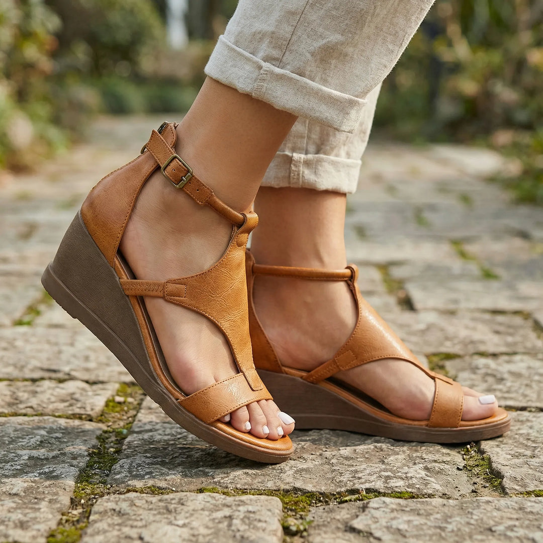 Gladriva - Wedge Heel Gladiator Sandal For Women