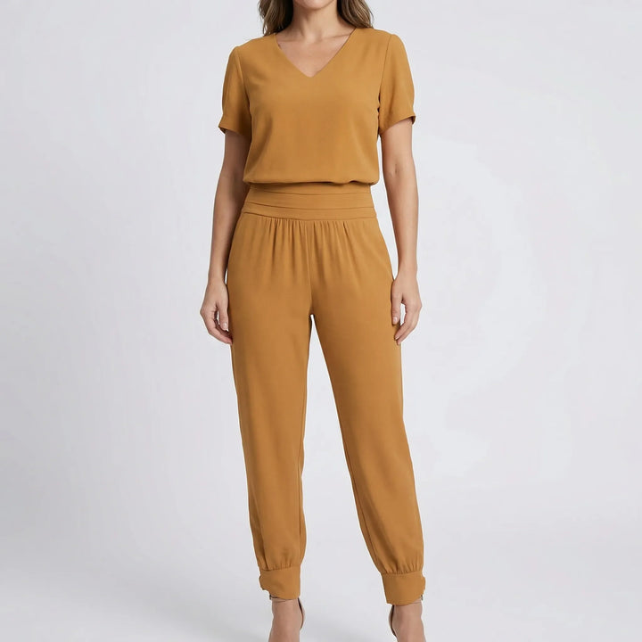 Glamera - Printed Two-Piece Top And Pants Set