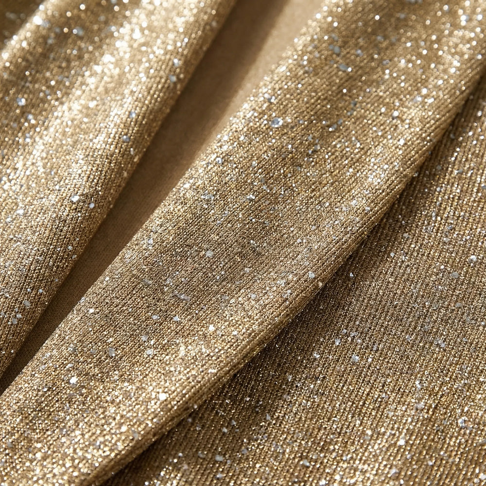 Glimmrex - Open-Front Sequin Cardigan Jacket