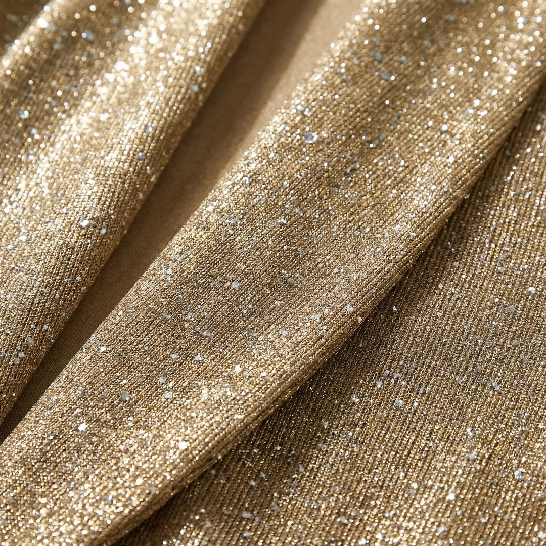 Glimmrex - Open-Front Sequin Cardigan Jacket
