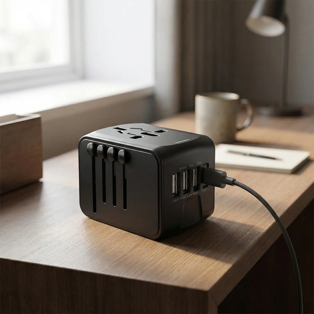 Globtrex - Compact All-In-One Universal Travel Adapter