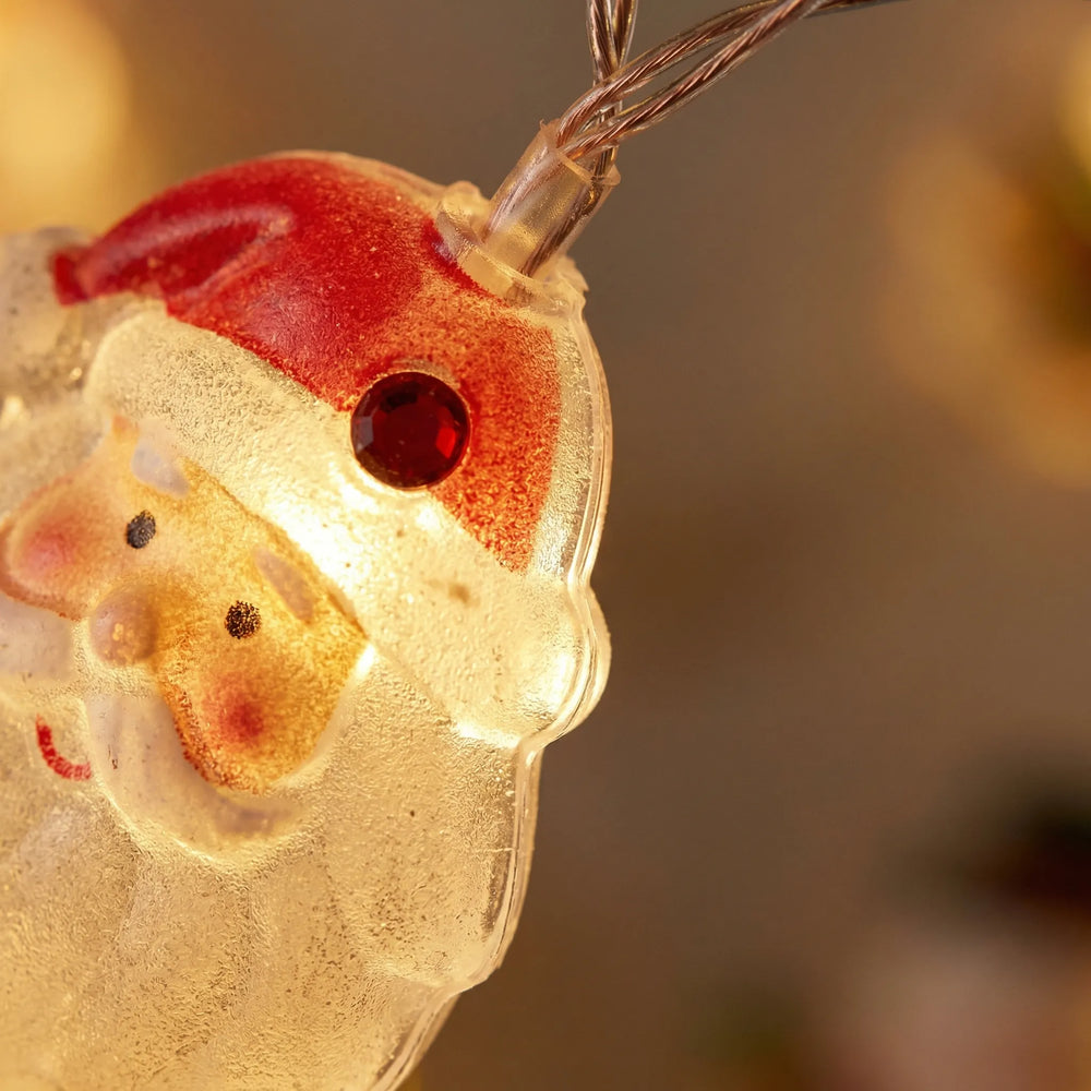 Glowmas - Battery-Powered Christmas Figure String Lights