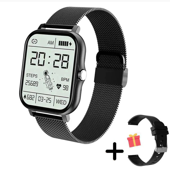 Smart Watch Fitness, Bluetooth-samtal och Hälsövervakning