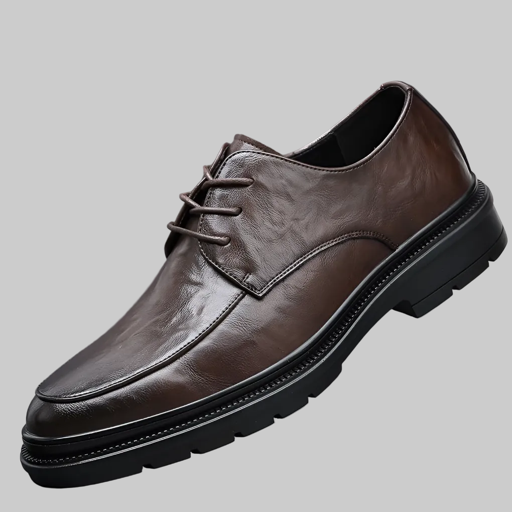 Grainvex - Hand-Grained Closed-Lace Oxford Dress Shoe
