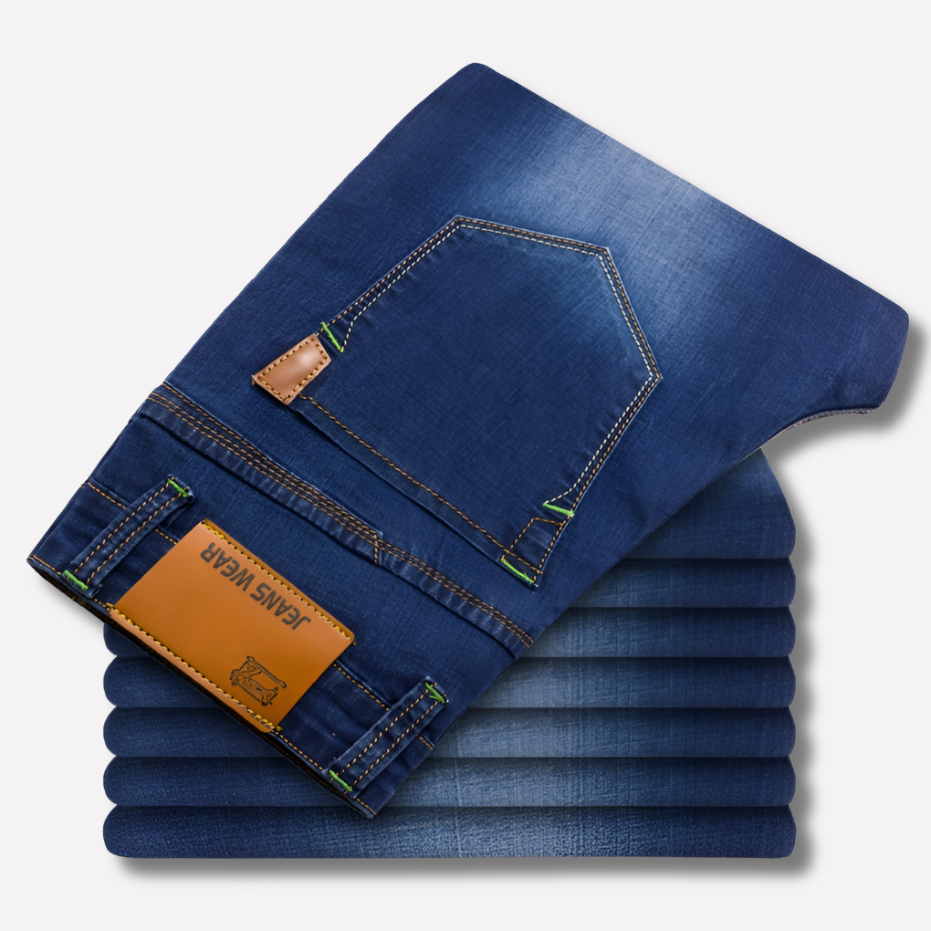 Herrens Raka Ben Jeans - Hållbart Denim