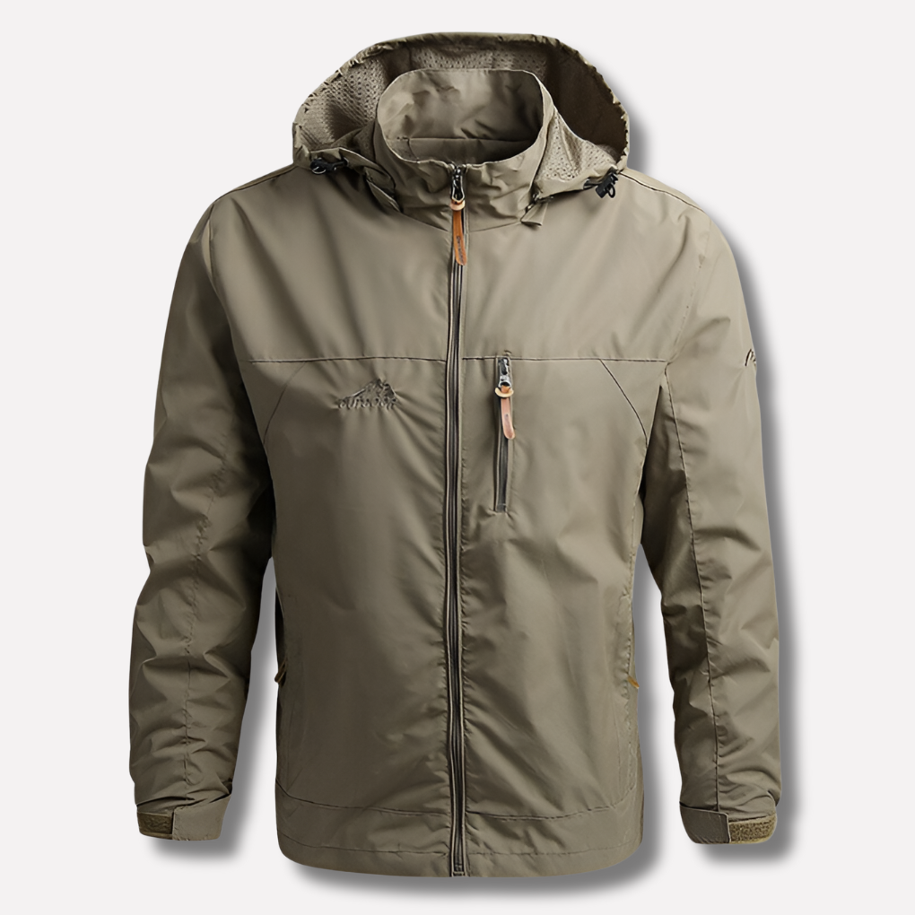 Vattentät och vindresistent herrutomhusjacka