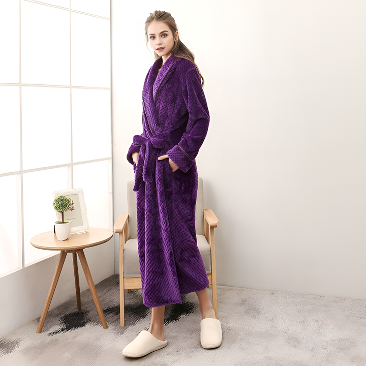 Kvinnors Plush Hooded Badrock