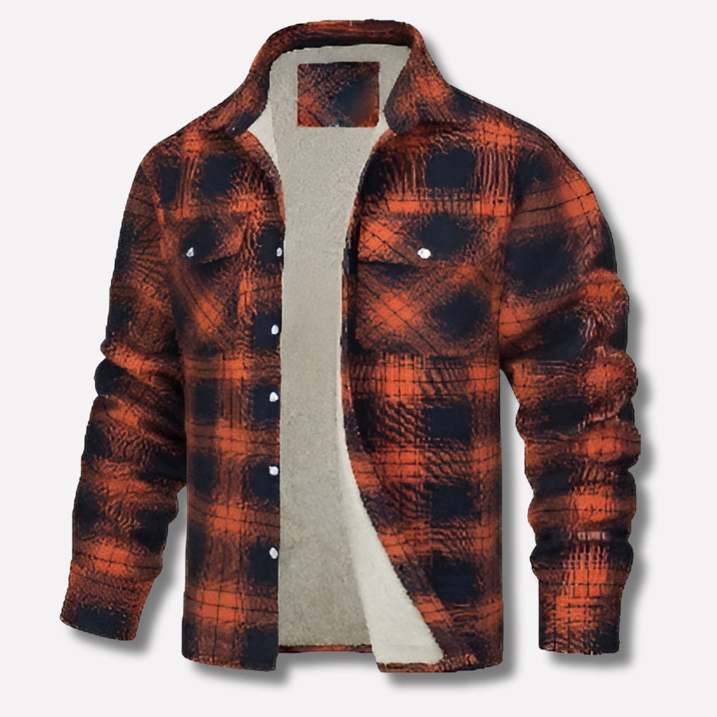 Bomull Kontrollerad Flanell Lumberjack Skjorta