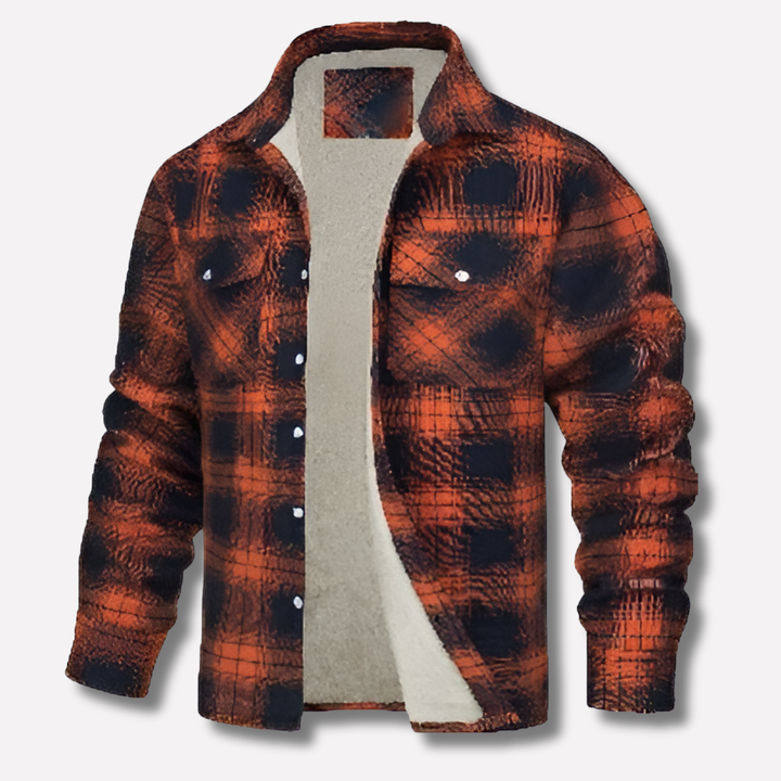 Bomull Kontrollerad Flanell Lumberjack Skjorta