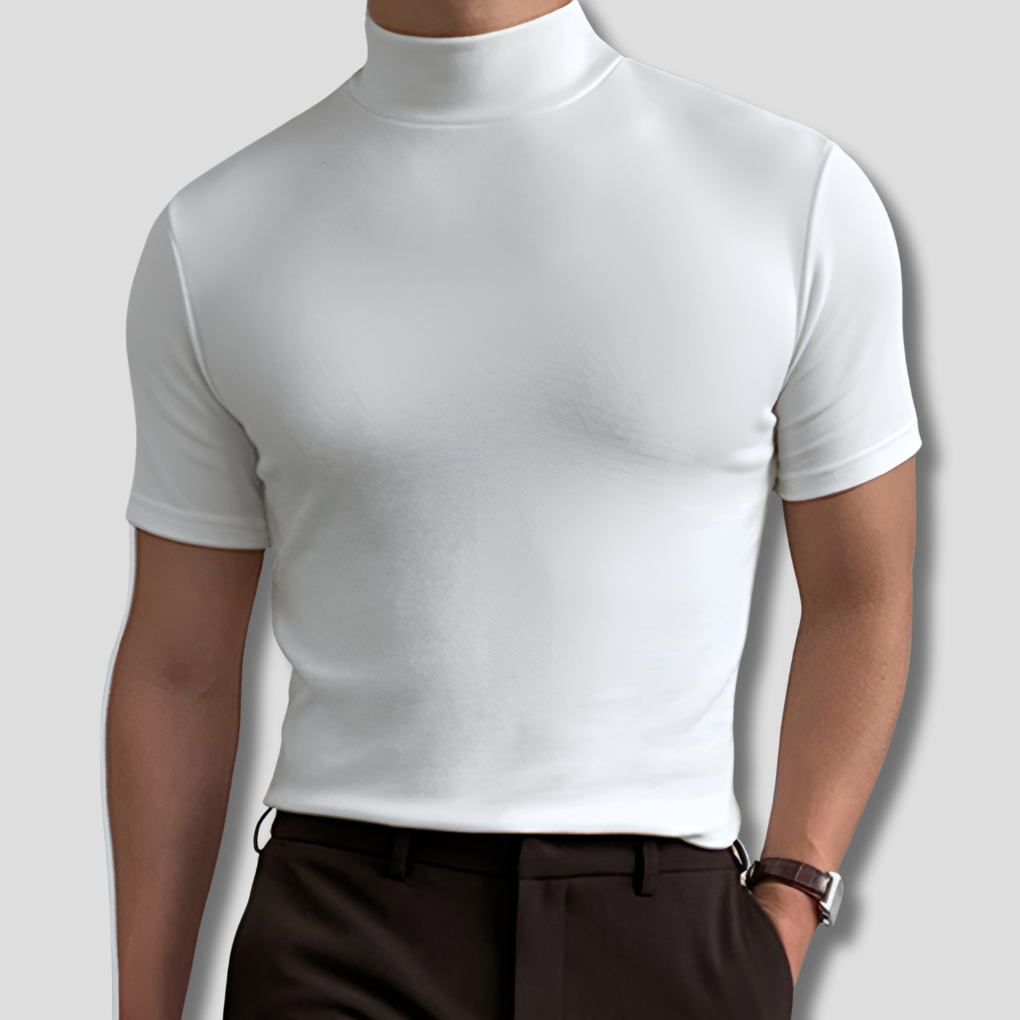 Andningsbar Herr Turtleneck Skjorta