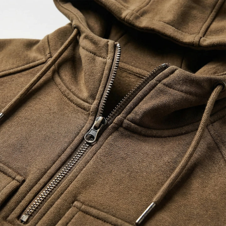 Halvex - Half-Zip Hooded Pullover For Men