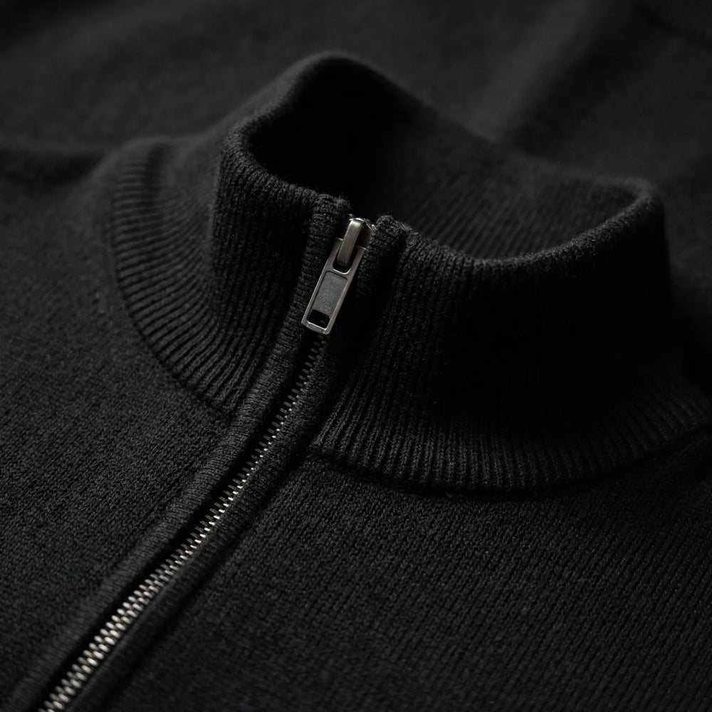 Halvzen - Quarter-Zip High-Neck Pullover Sweater