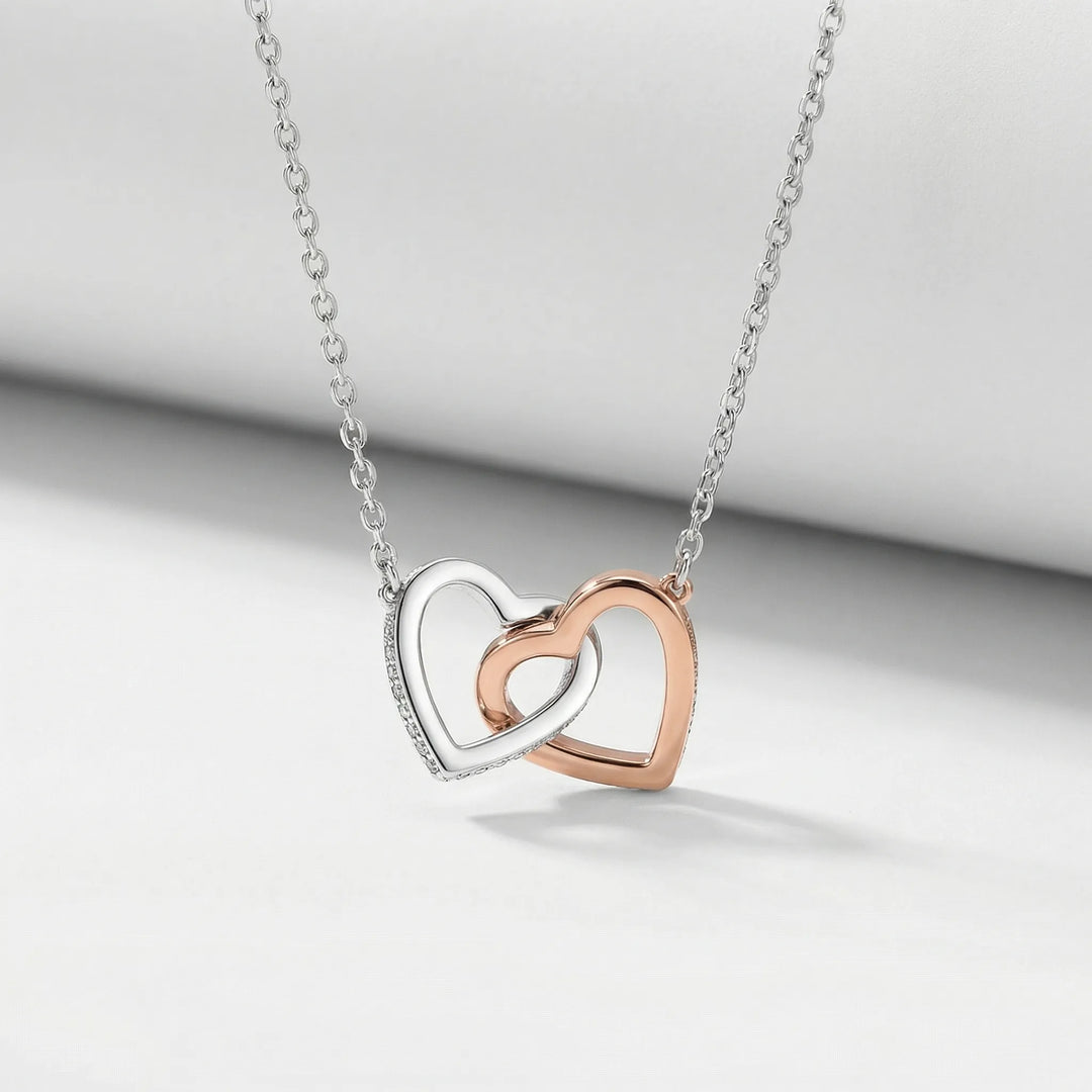 Hearlink - Interlocking Heart Pendant Necklace