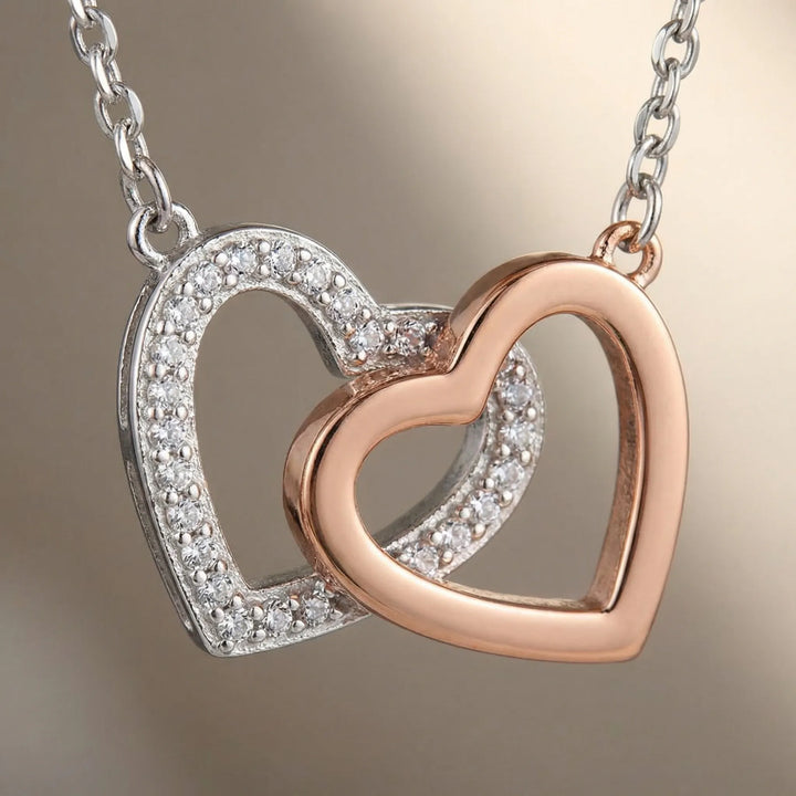 Hearlink - Interlocking Heart Pendant Necklace