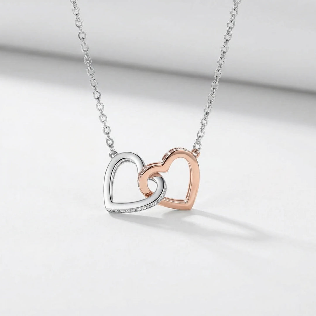 Hearlink - Interlocking Heart Pendant Necklace