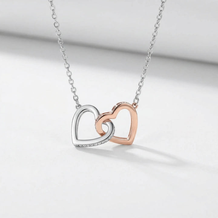 Hearlink - Interlocking Heart Pendant Necklace