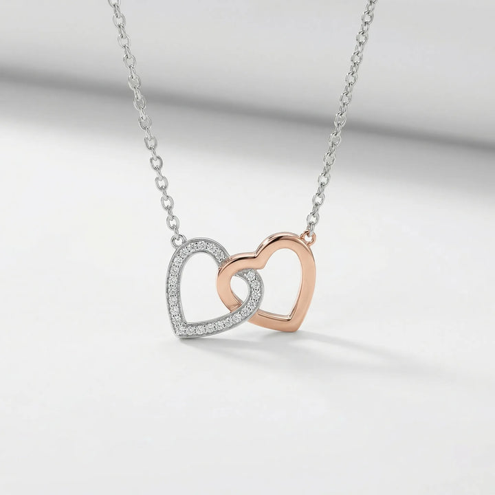 Hearlink - Interlocking Heart Pendant Necklace