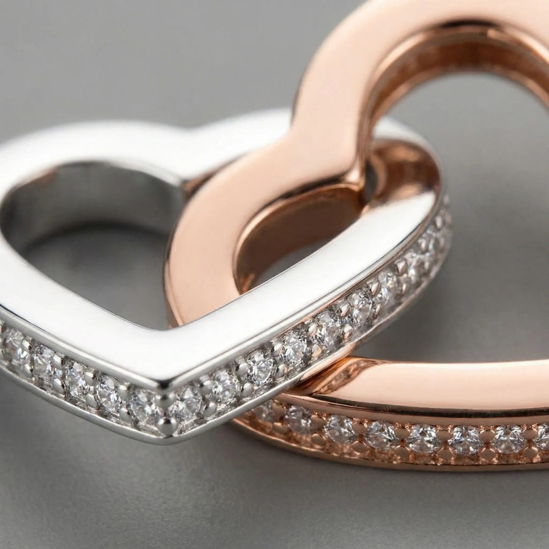 Heartlinq - Interlocking Hearts Pendant Necklace