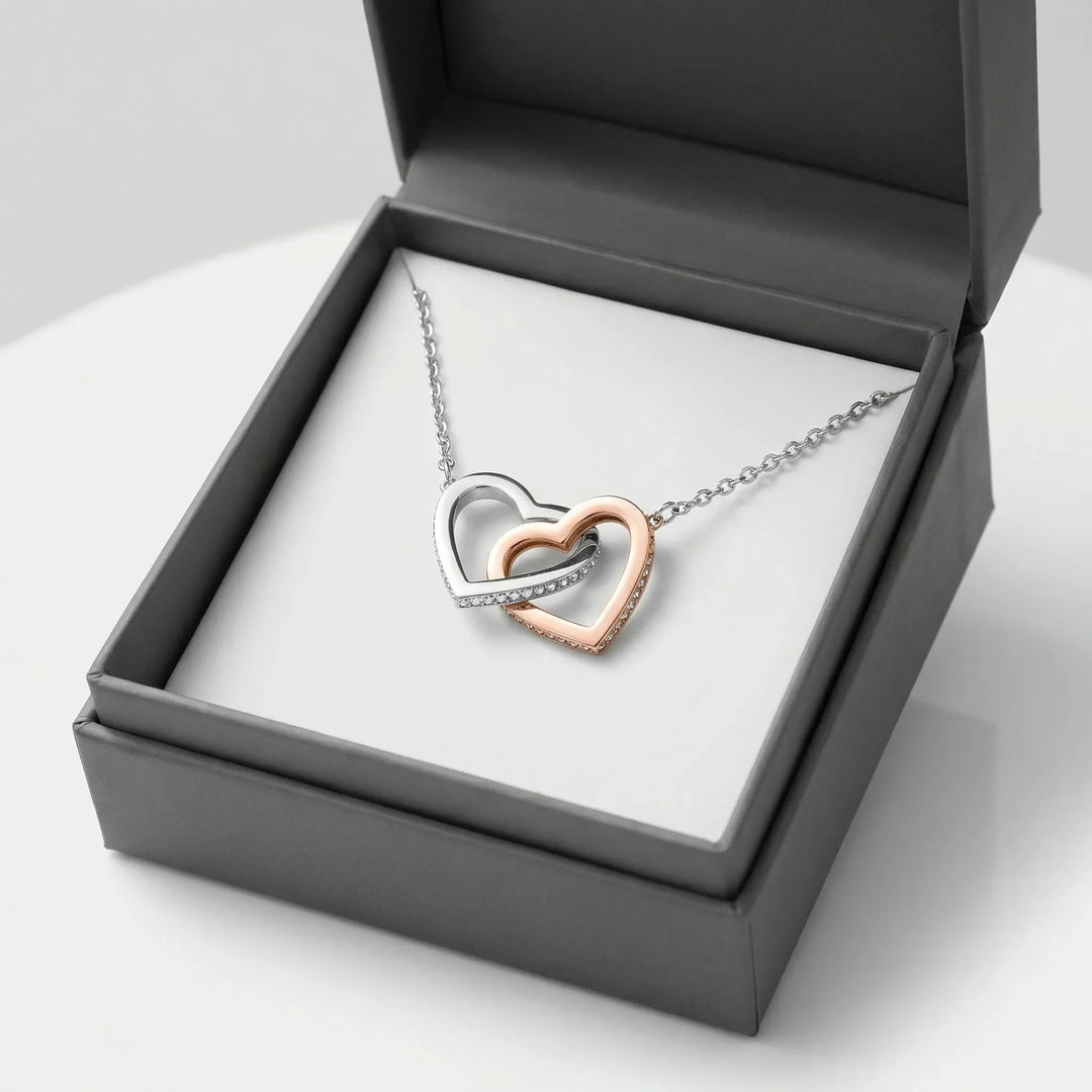 Heartlinq - Interlocking Hearts Pendant Necklace