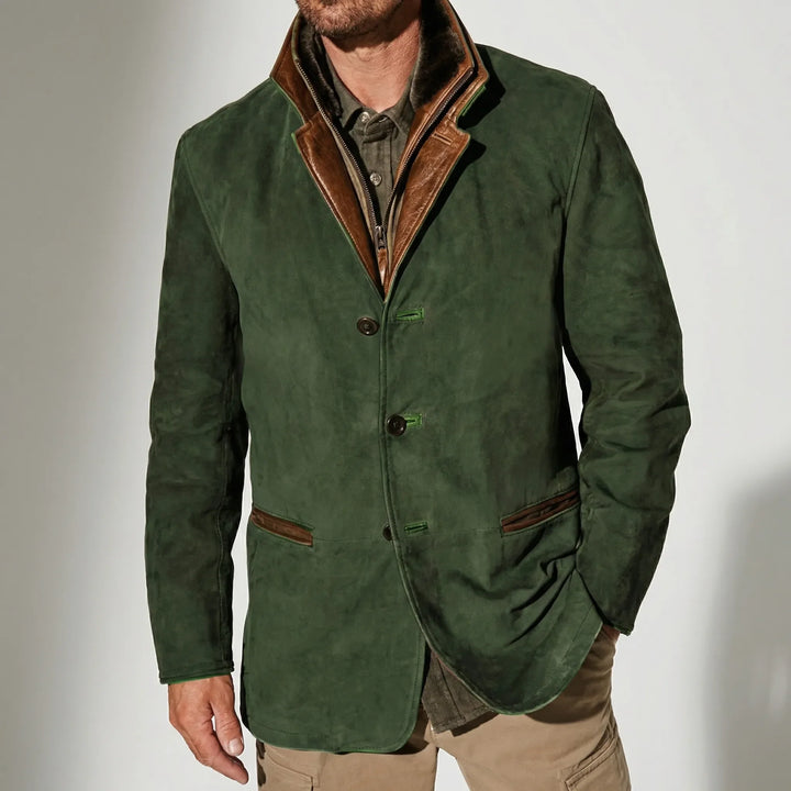 Heritawn - Heritage-Inspired Men's Button-Front Jacket