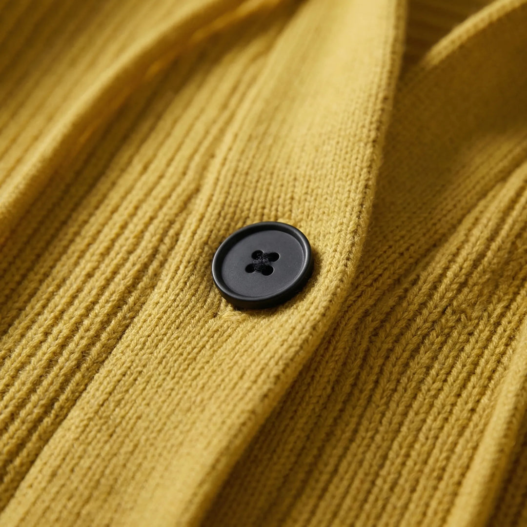 Hoodwyn - Long Hooded Button-Front Cardigan