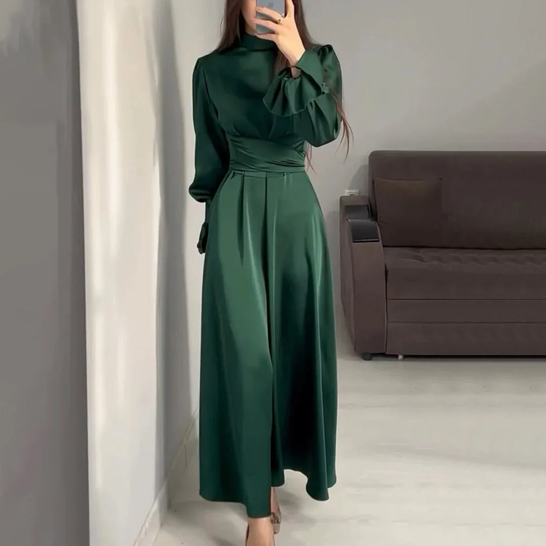 Elegant Lång Klänning för Kvinnor
