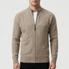 Full-Zip Ståkrage Cardigan För Män