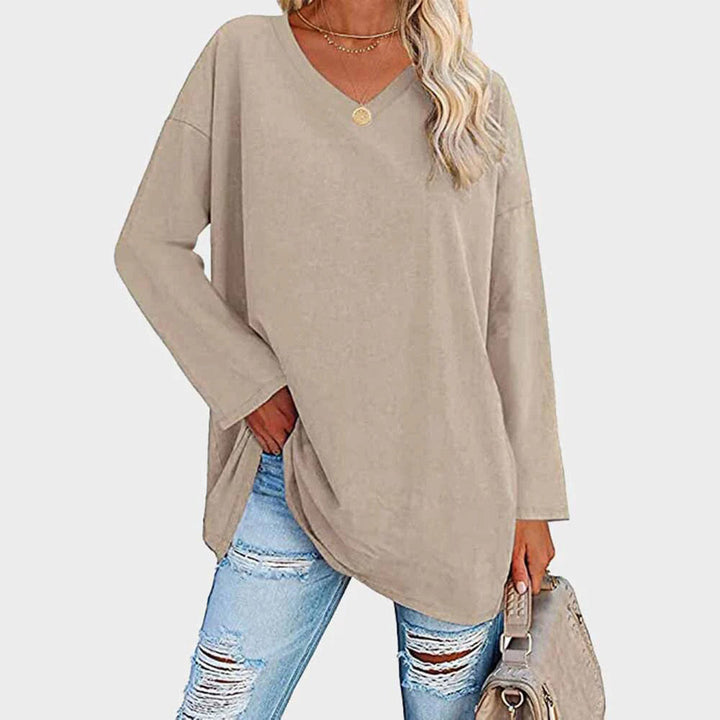 Elegant Långärmad Top för Kvinnor