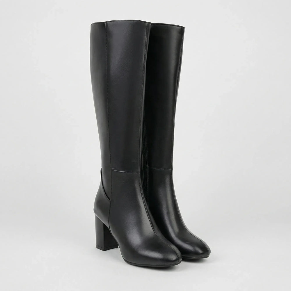 Klassiva - Knee-High Block Heel Boot