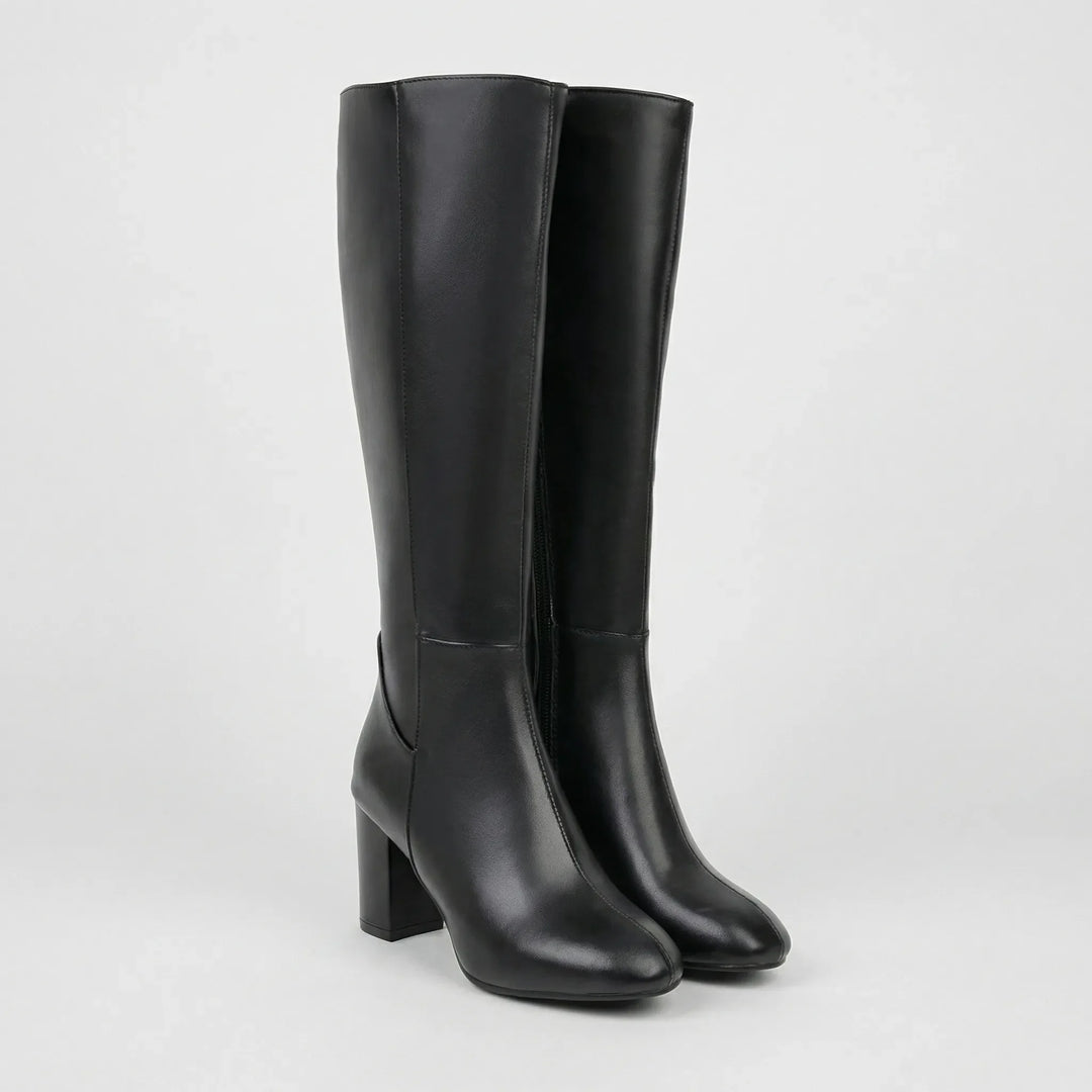 Klassiva - Knee-High Block Heel Boot