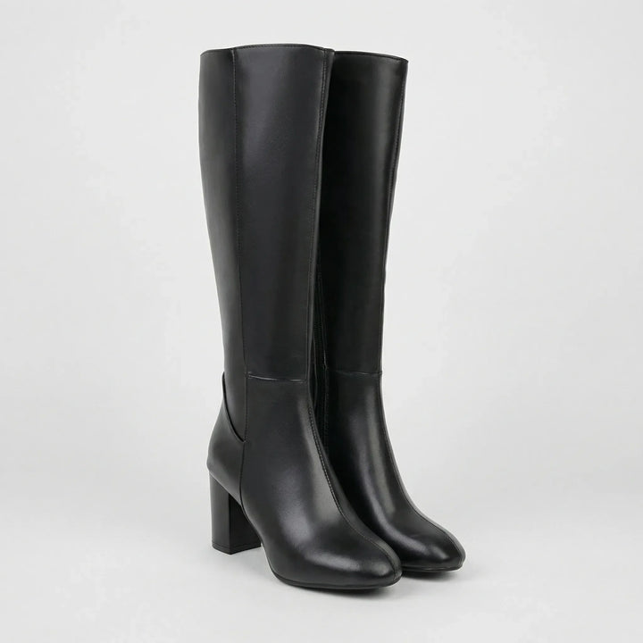 Klassiva - Knee-High Block Heel Boot