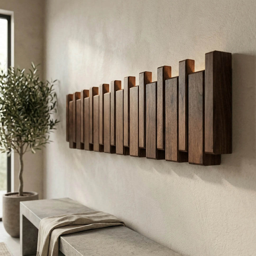 Klavura - Piano-Inspired Wall-Mounted Coat Rack