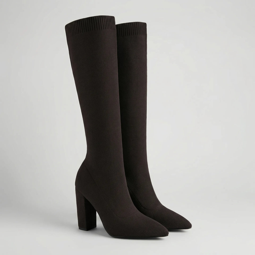 Kneelara - Knee-High Stretch Slip-On Boot