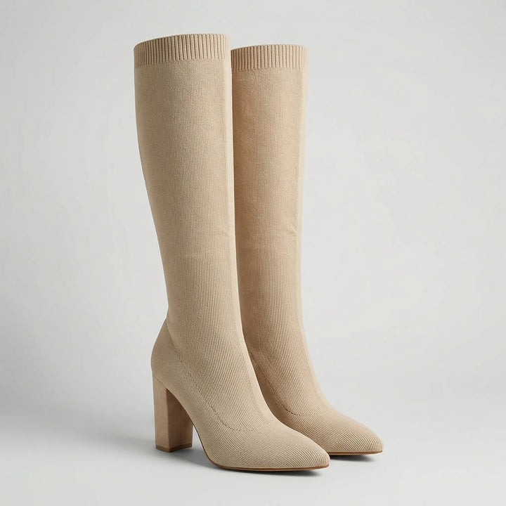 Kneelara - Knee-High Stretch Slip-On Boot