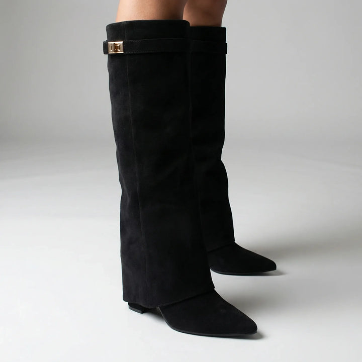 Kneelix - Knee-High Block Heel Boot
