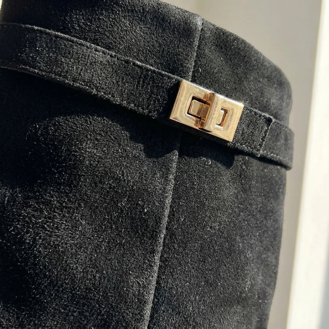 Kneelix - Knee-High Block Heel Boot