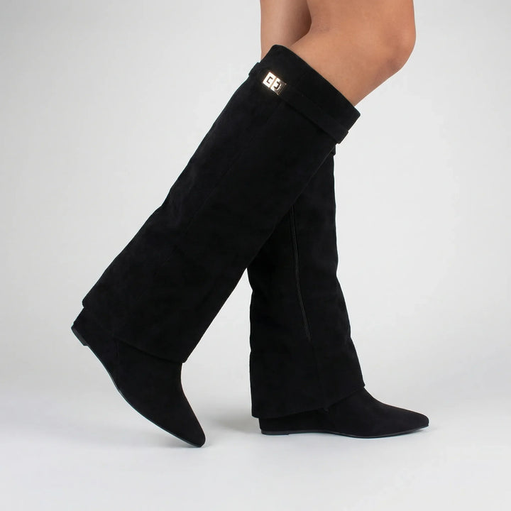 Kneelix - Knee-High Block Heel Boot