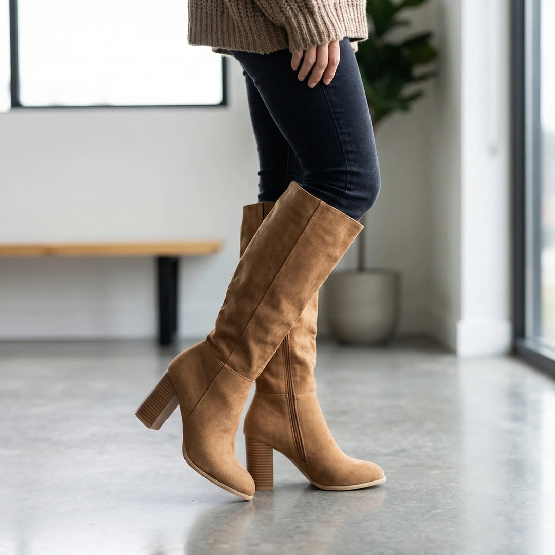 Kneeva - Knee-High Block Heel Boot