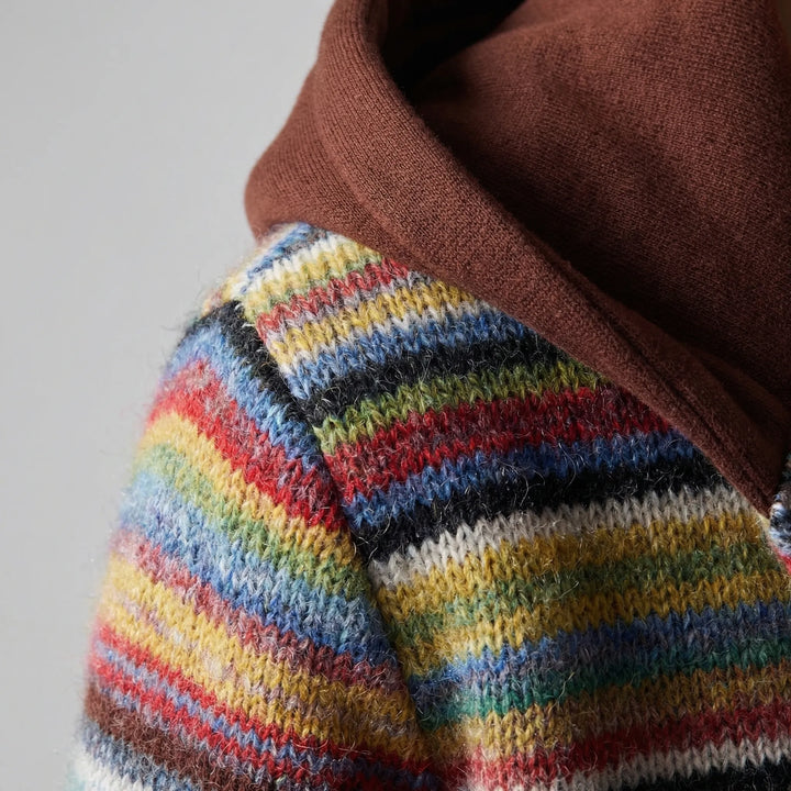 Knitella - Hooded Button-Front Knit Cardigan