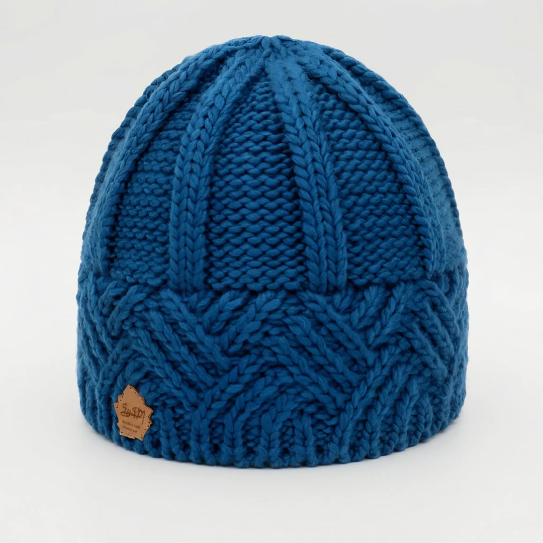 Knitova - Ribbed Knit Fold-Over Cuff Beanie