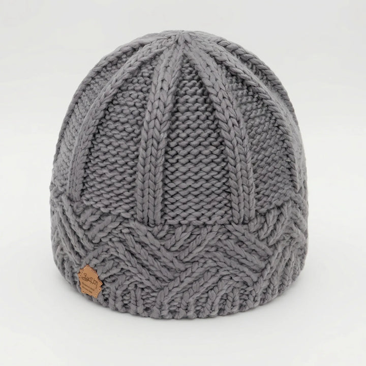 Knitova - Ribbed Knit Fold-Over Cuff Beanie