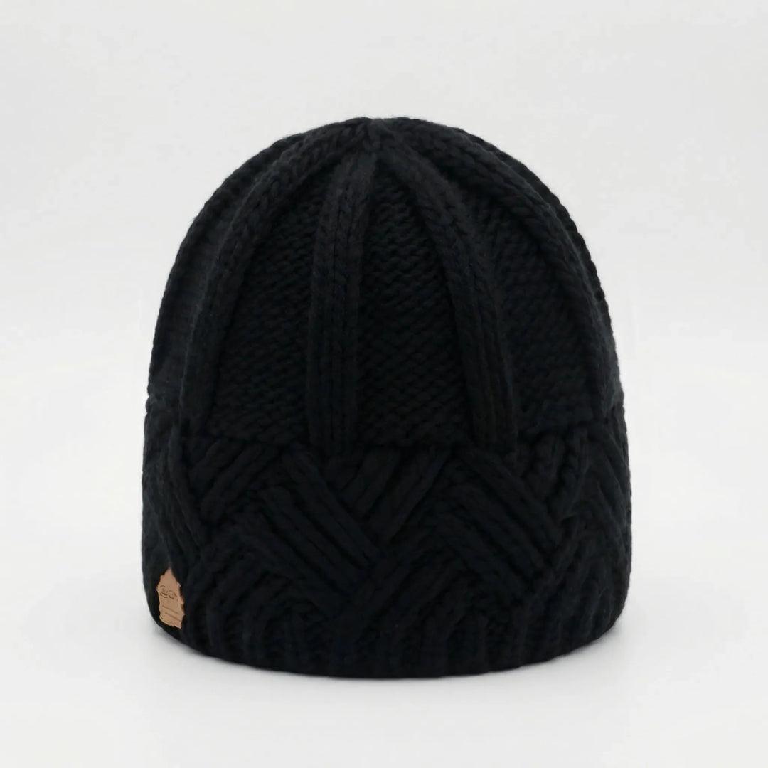 Knitova - Ribbed Knit Fold-Over Cuff Beanie